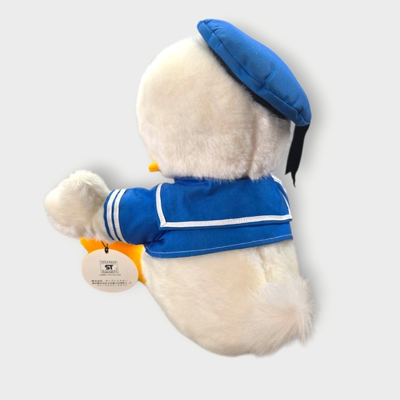 NWT Disney Plush Doll Vintage Donald Duck 16in Retro Sun and Star Rare 1970s L - Picture 8 of 15